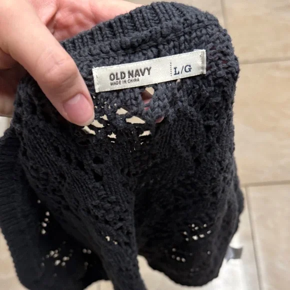 Old Navy Brown Open-Knit Women's Shrug - Picture 2 of 2